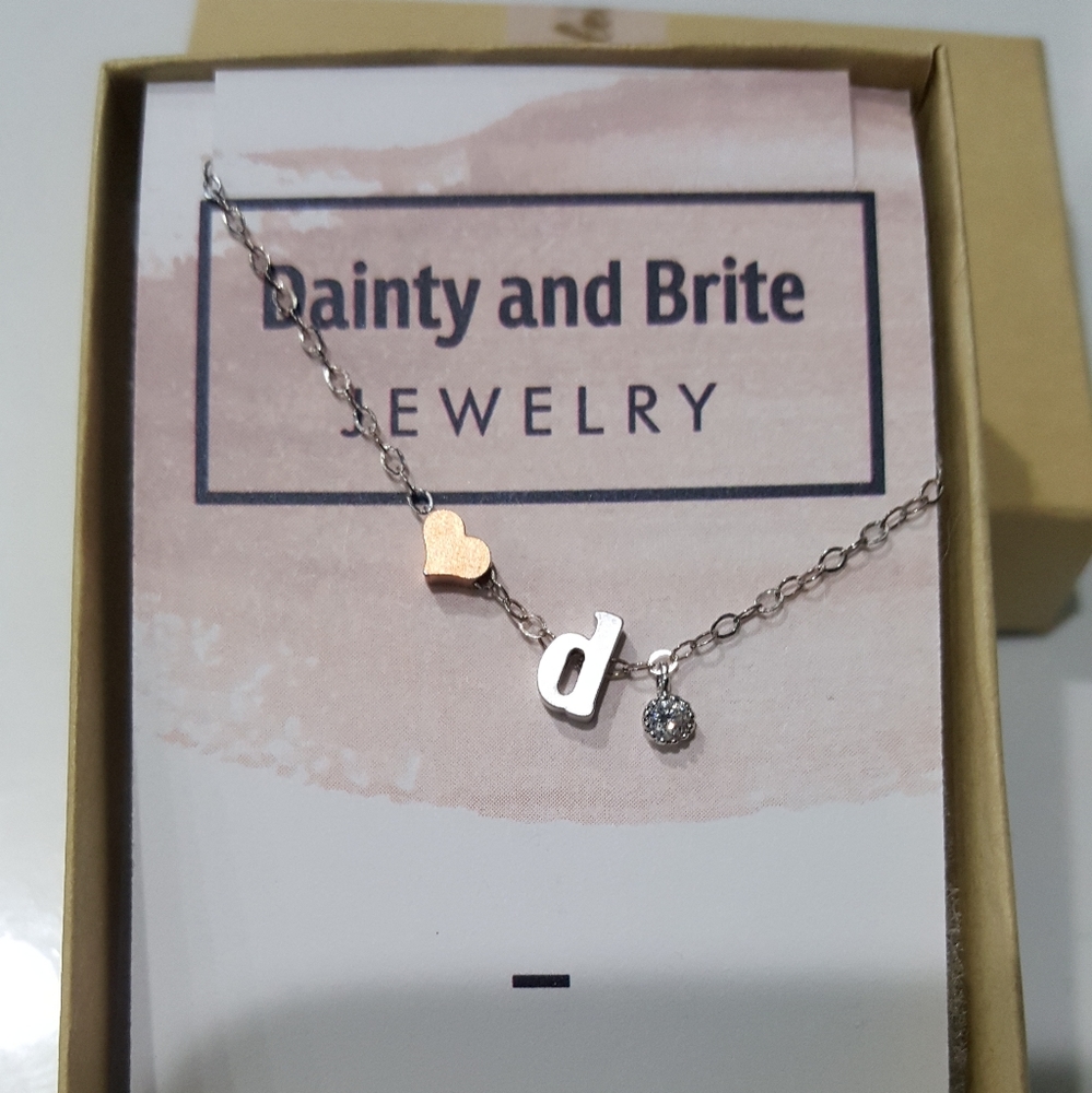COPY - Letter "d" initial necklace
